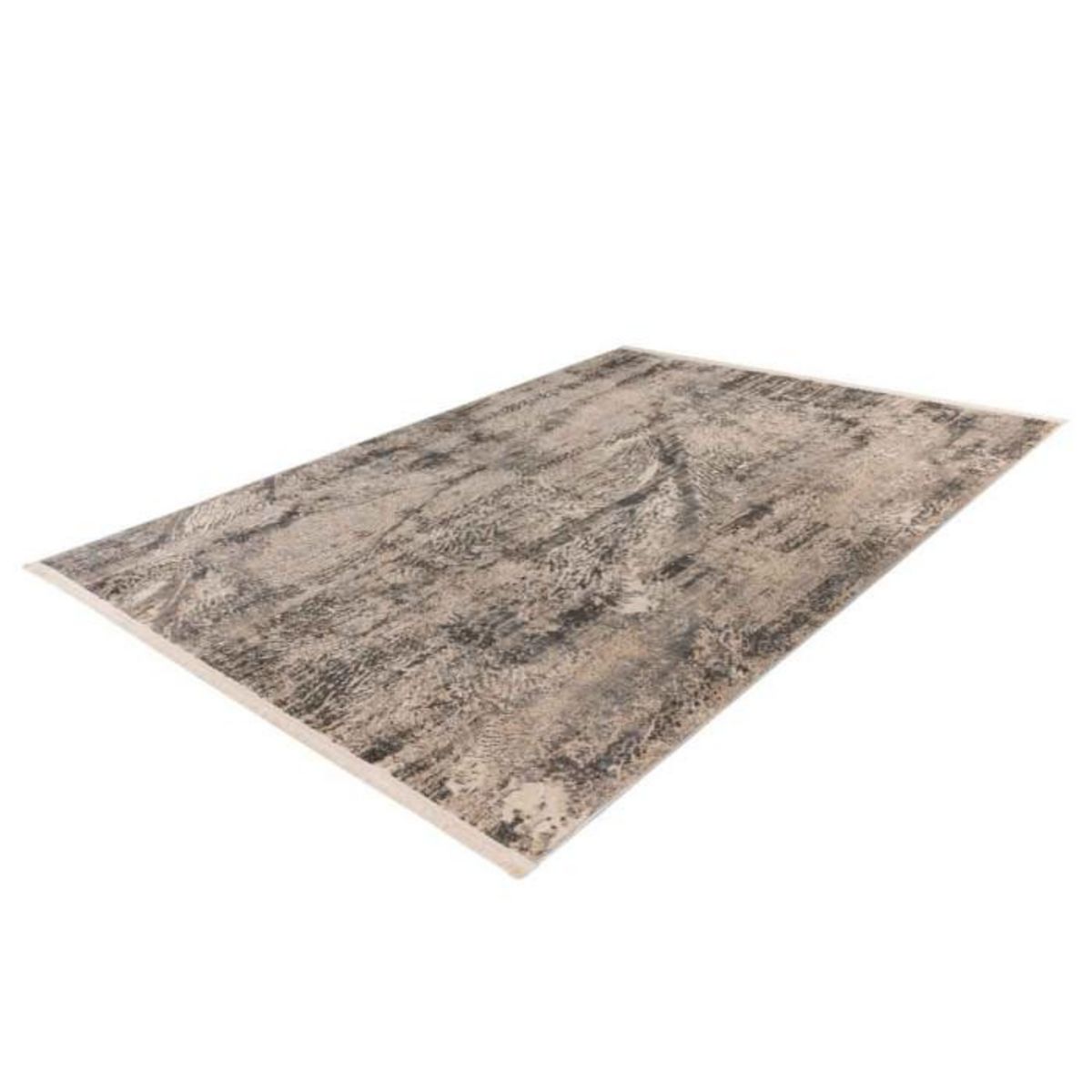 Paris Prix Tapis Tissé à Poils Ras Rétro  Adeon  Gris