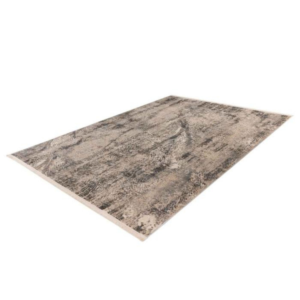 Paris Prix Tapis Tissé à Poils Ras Rétro  Adeon  Gris