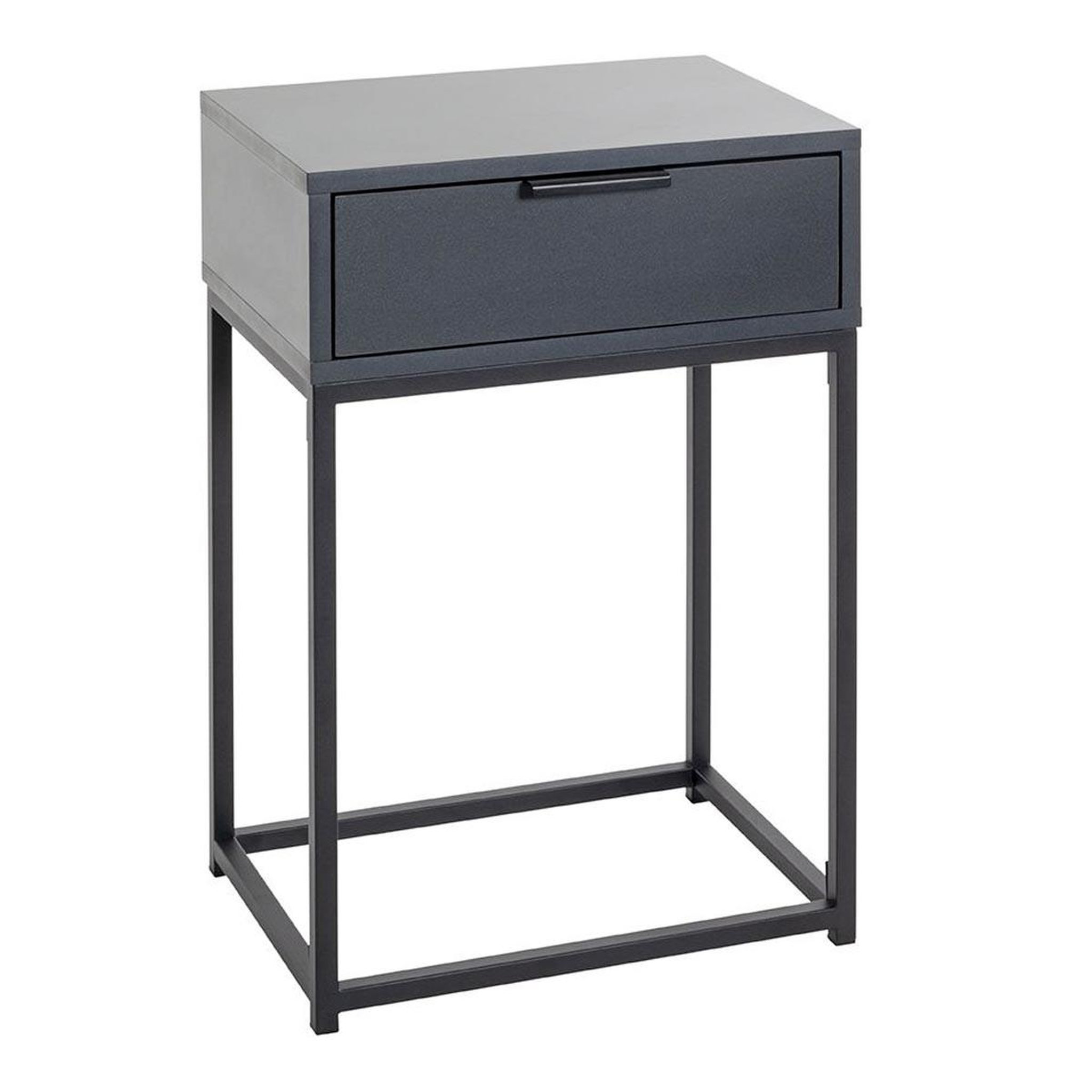 Paris Prix Table de chevet 1 tiroir  maluma  60cm anthracite & noir