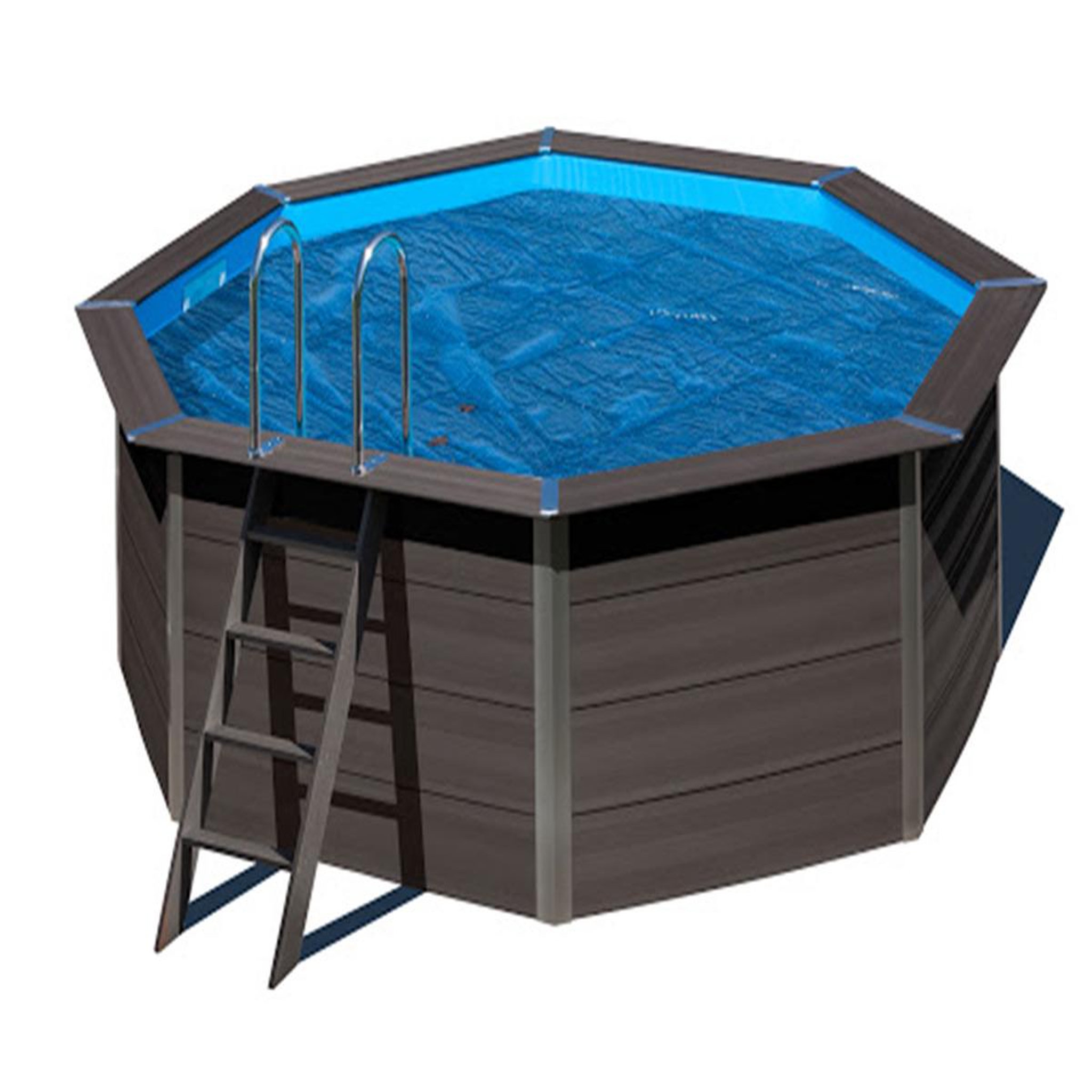 GRE Bâche à bulles pour piscine composite ovale 8,04 x 3,86 m - gré