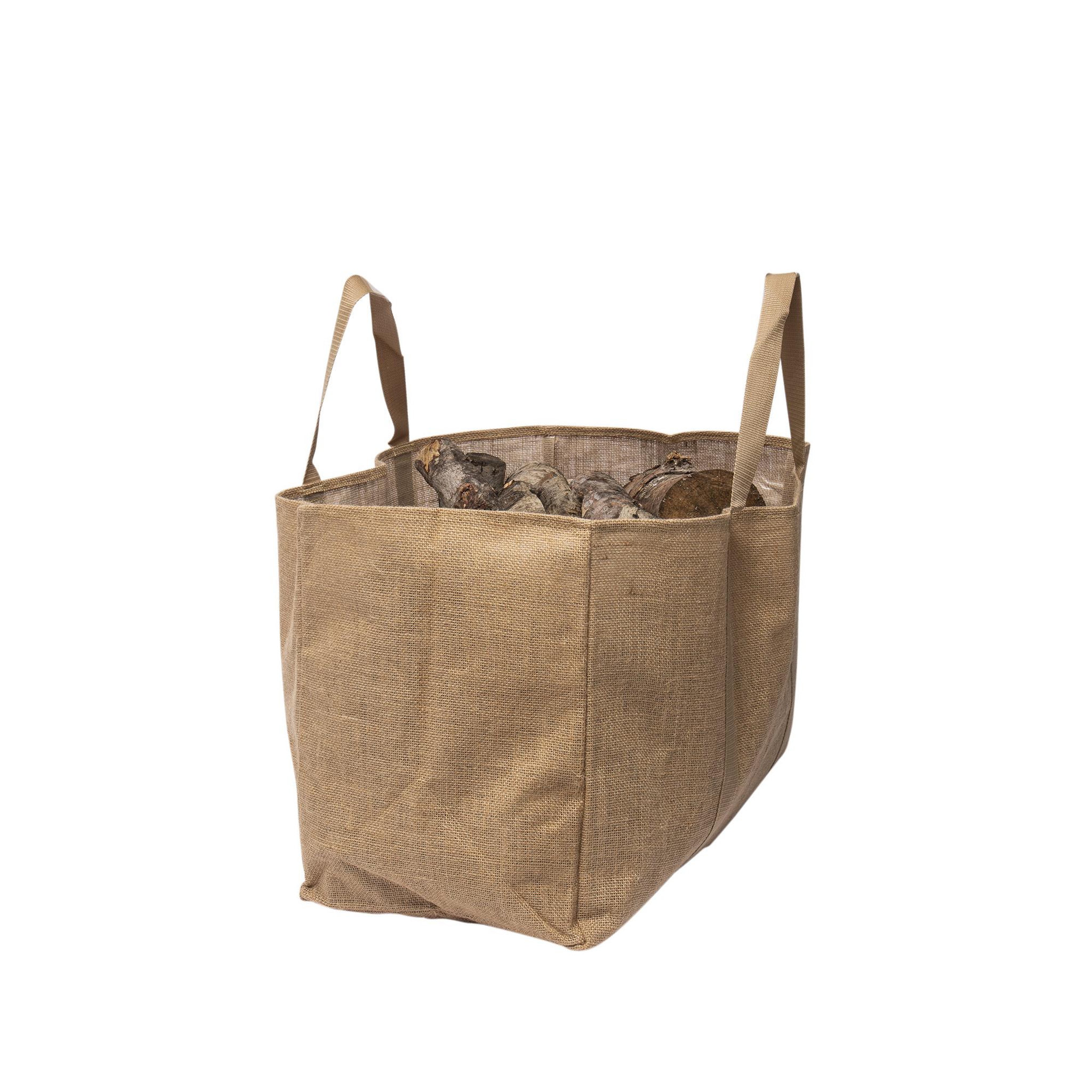 Voir la diapositive 3 : WERKAPRO Sac porte bûches en jute naturel WERKA PRO