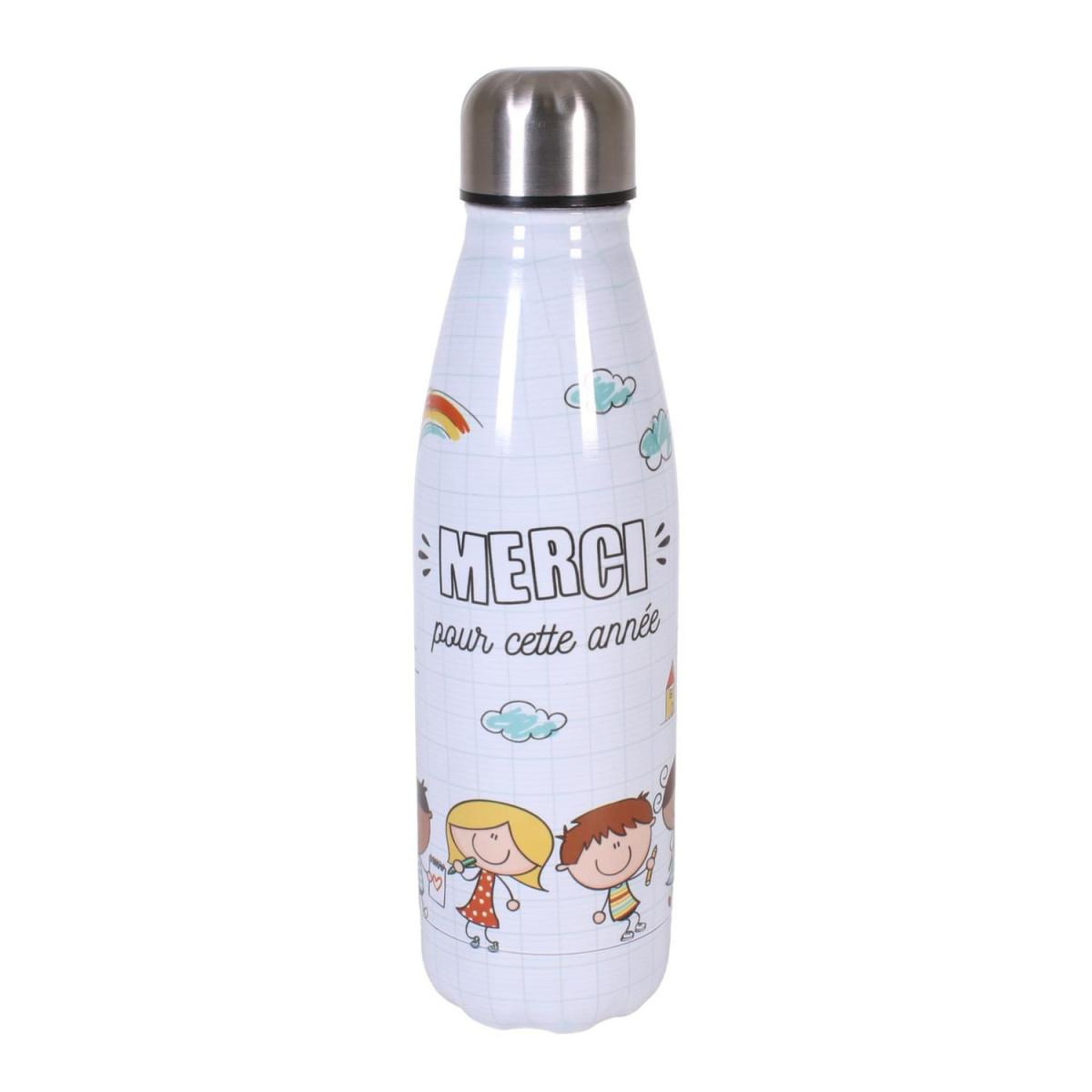 Voir la diapositive 1 : The concept Factory Bouteille Isotherme  Merci  50cl Blanc