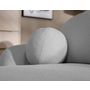 Voir la diapositive 3 : BEST MOBILIER Berenice - canapé d'angle droit 4 places convertible avec coffre en tissu bouclette