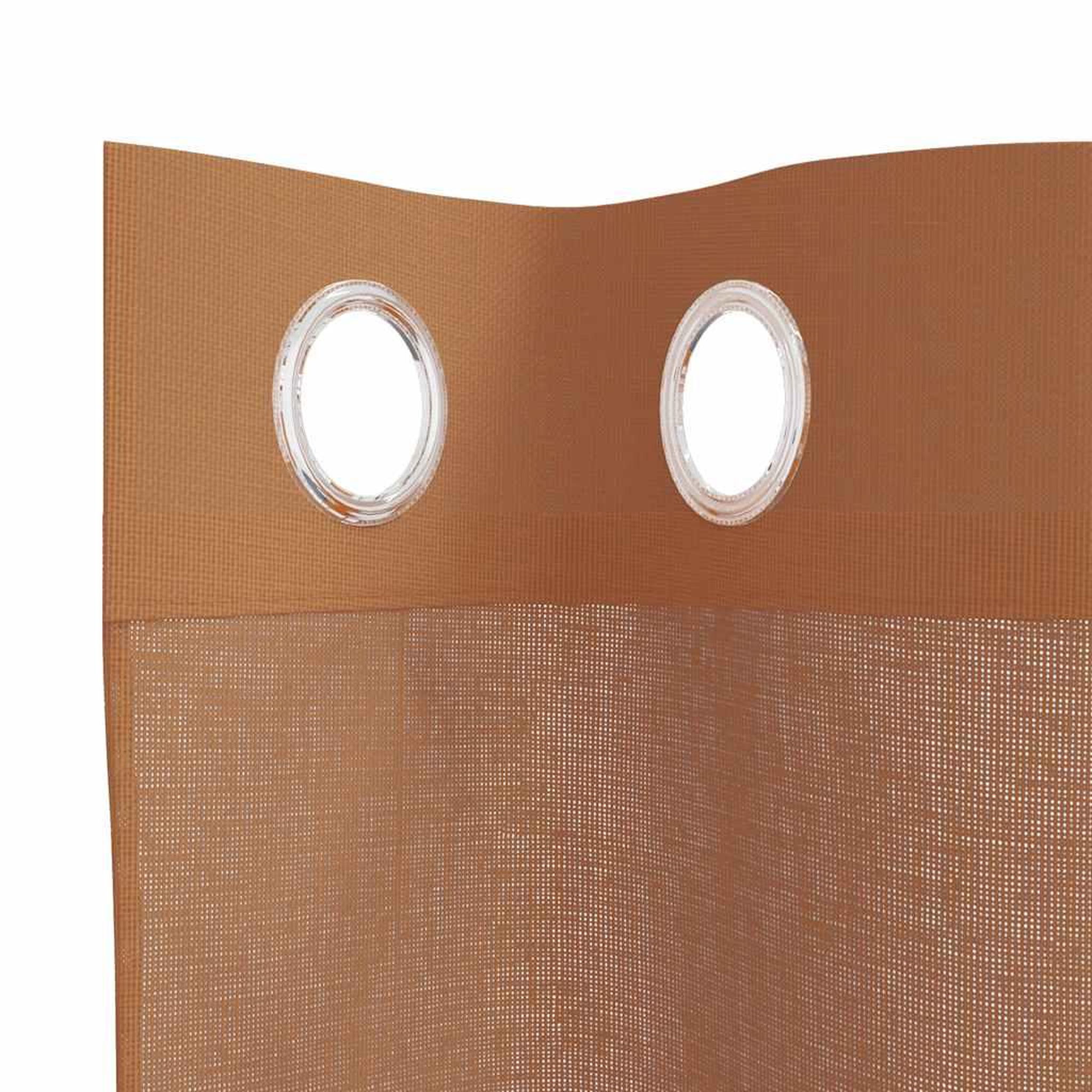 Voir la diapositive 5 : VIDAXL Rideaux en voile avec œillets 2 pcs terre cuite