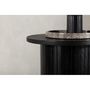 Voir la diapositive 4 : Paris Prix Table d'Appoint Design Nervuré  Bianca  65cm Noir