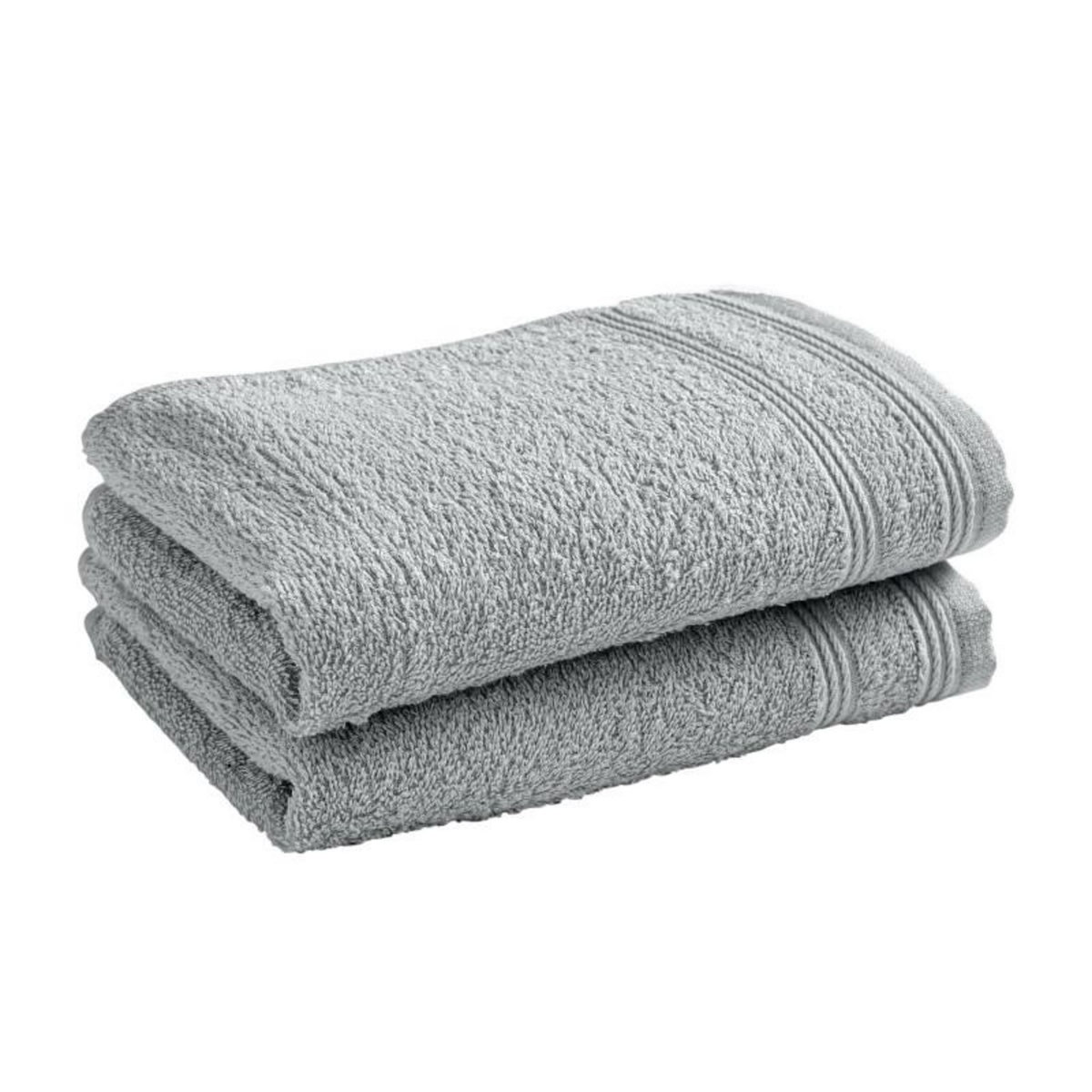 COTON PUR Lot de 2 serviettes invité  Spa  30 x 50 cm / 400 gr/m² -  - Lot de 2 Serviettes invité 30 x 50 cm
