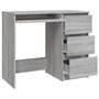 Voir la diapositive 4 : VIDAXL Bureau Sonoma gris 90x45x76 cm Bois d'ingenierie