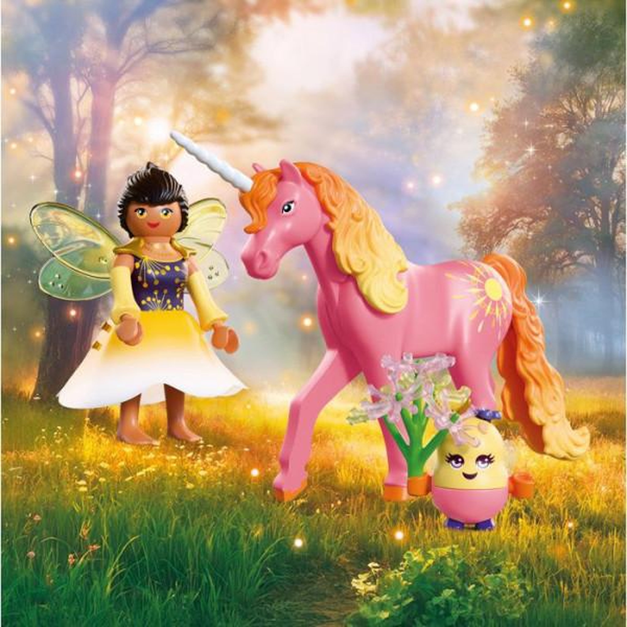 Voir la diapositive 2 : PLAYMOBIL PLAYMOBIL Adventure 72218 Licorne Rosée du matin avec fée