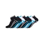 FREEGUN Lot de 7 Paires de Chaussettes Socquettes homme. Coloris disponibles : Noir