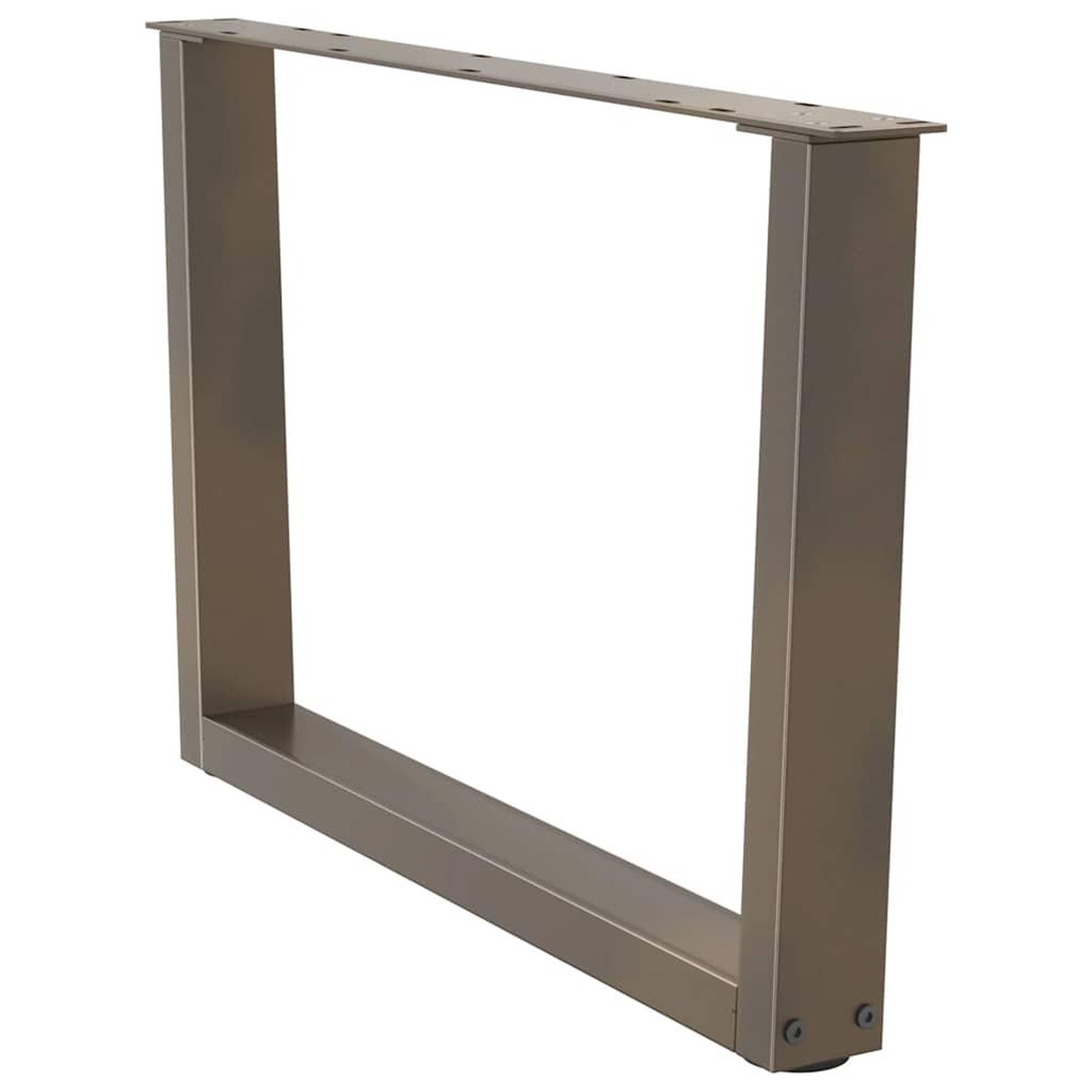 Voir la diapositive 4 : VIDAXL Pieds de table a manger en forme de V 2 pcs acier naturel acier