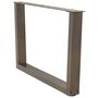 Voir la diapositive 4 : VIDAXL Pieds de table a manger en forme de V 2 pcs acier naturel acier
