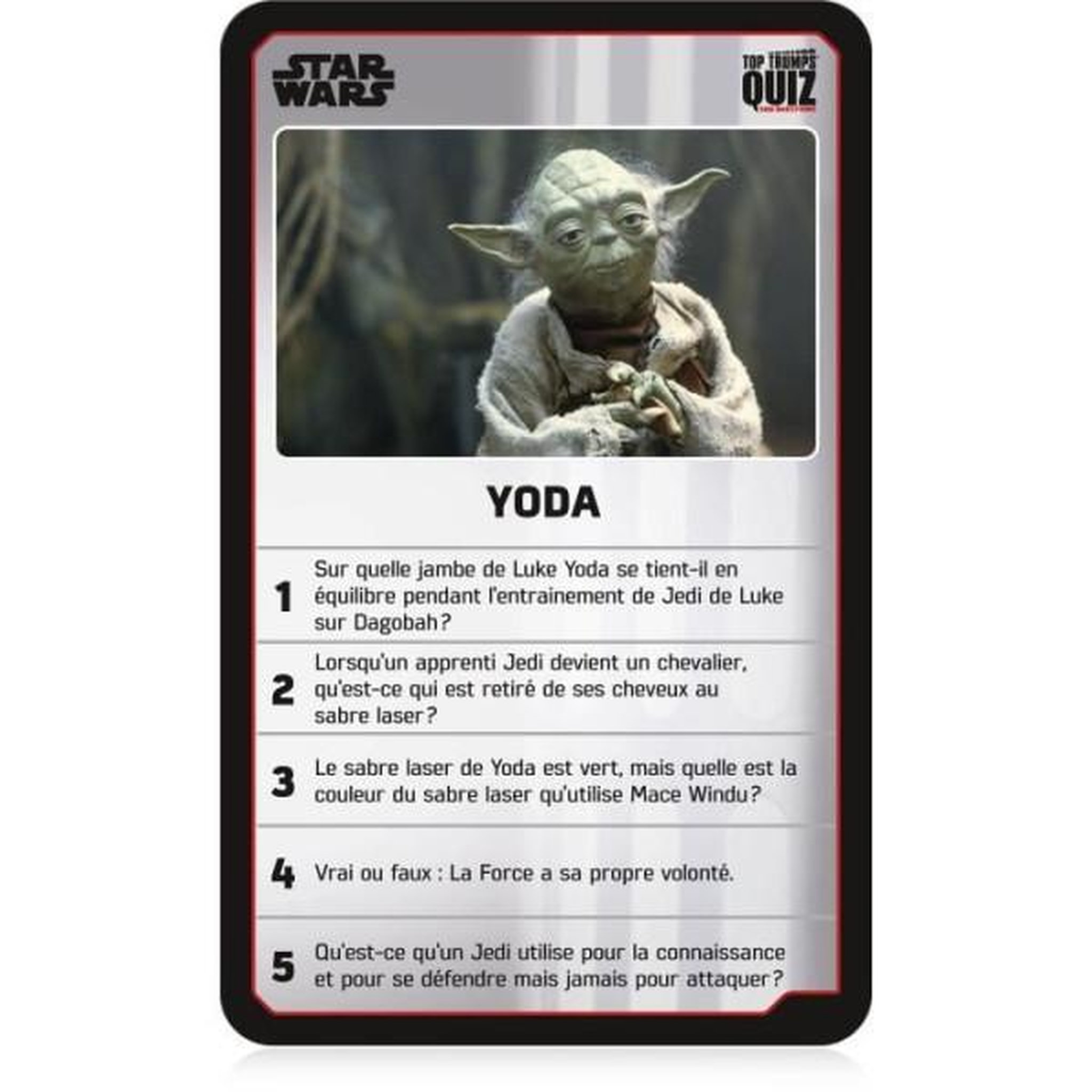 Voir la diapositive 4 : Jeu TV film Quiz Star Wars Nouvelle Version