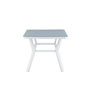 Voir la diapositive 2 : Paris Prix Table de Jardin  Virya  160cm Blanc & Gris