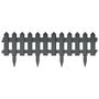 Voir la diapositive 4 : VIDAXL Bordures de pelouse 25 pcs Anthracite 10 m PP
