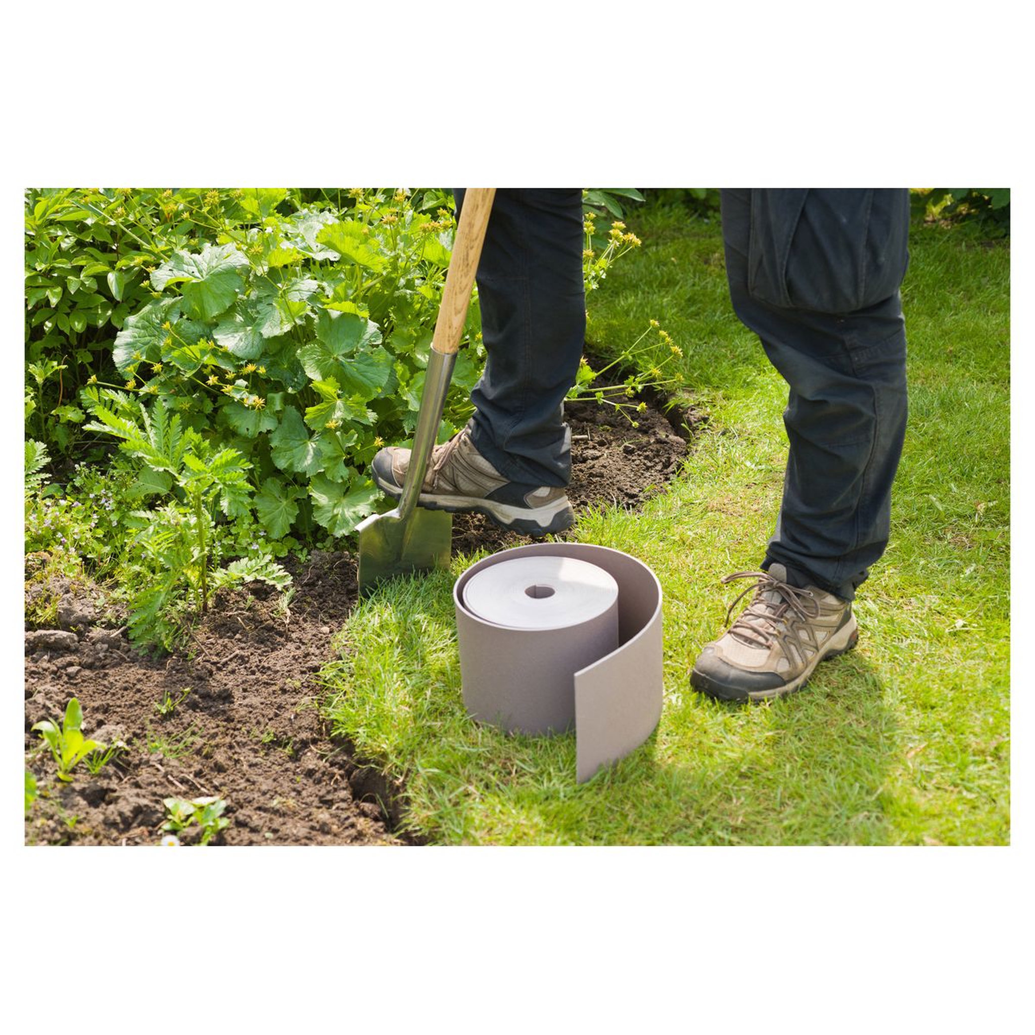 Voir la diapositive 6 : Nature Bordure de jardin - PE, épaisseur 3 mm, taupe