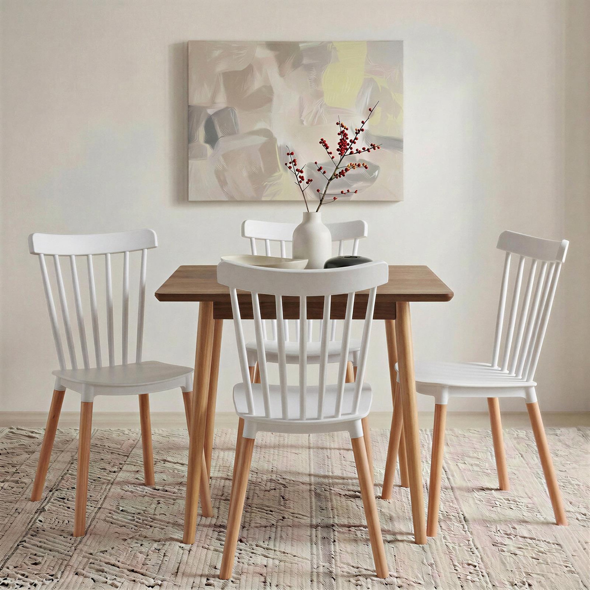 Voir la diapositive 3 : IDIMEX Lot de 4 chaises ravi de salle à manger design