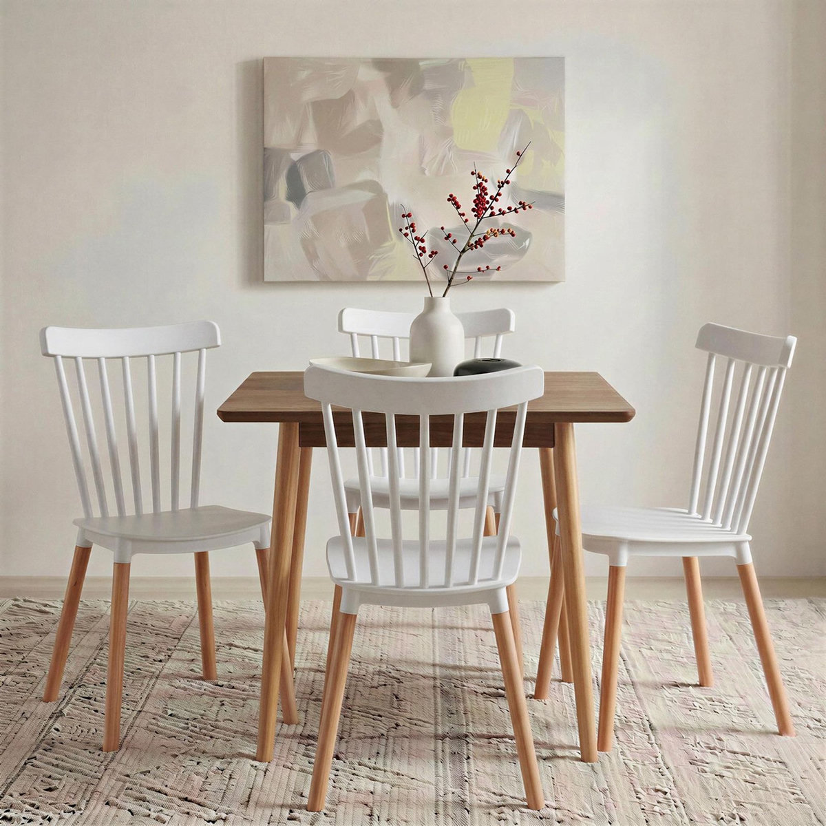 IDIMEX Lot de 4 chaises RAVI de salle à manger design