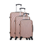 HERO HERO- SET DE 3 ABS LAGOS 4 Roues. Coloris disponibles : Noir, Bleu, Rouge, Gris