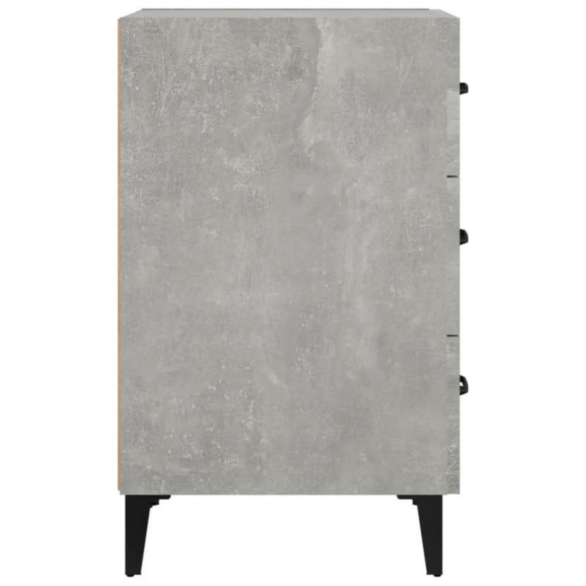 VIDAXL Table de chevet gris béton 40x40x66 cm bois d ingénierie
