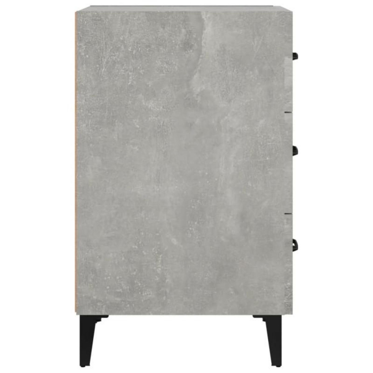 VIDAXL Table de chevet gris béton 40x40x66 cm bois d ingénierie