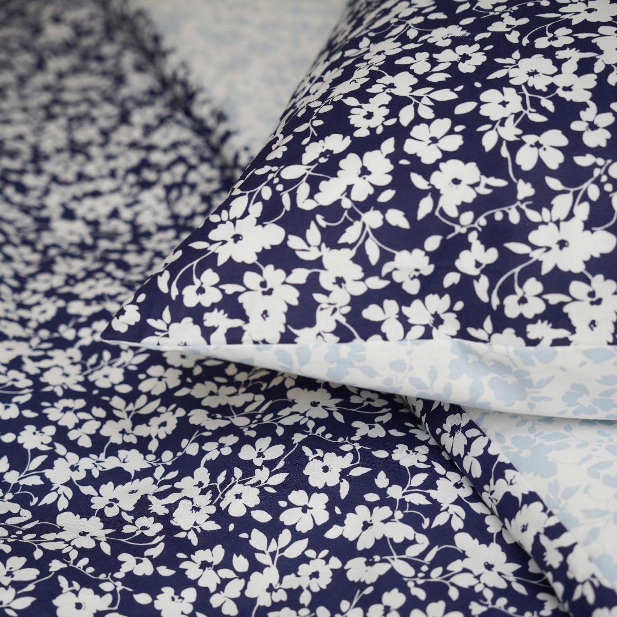 DODO Pack Housse de couette + Taie(s) d'oreiller Coton Flora