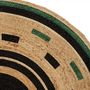 Voir la diapositive 2 : ATMOSPHERA Tapis Rond Imprimé en Jute  Malakite  120cm Multicolore