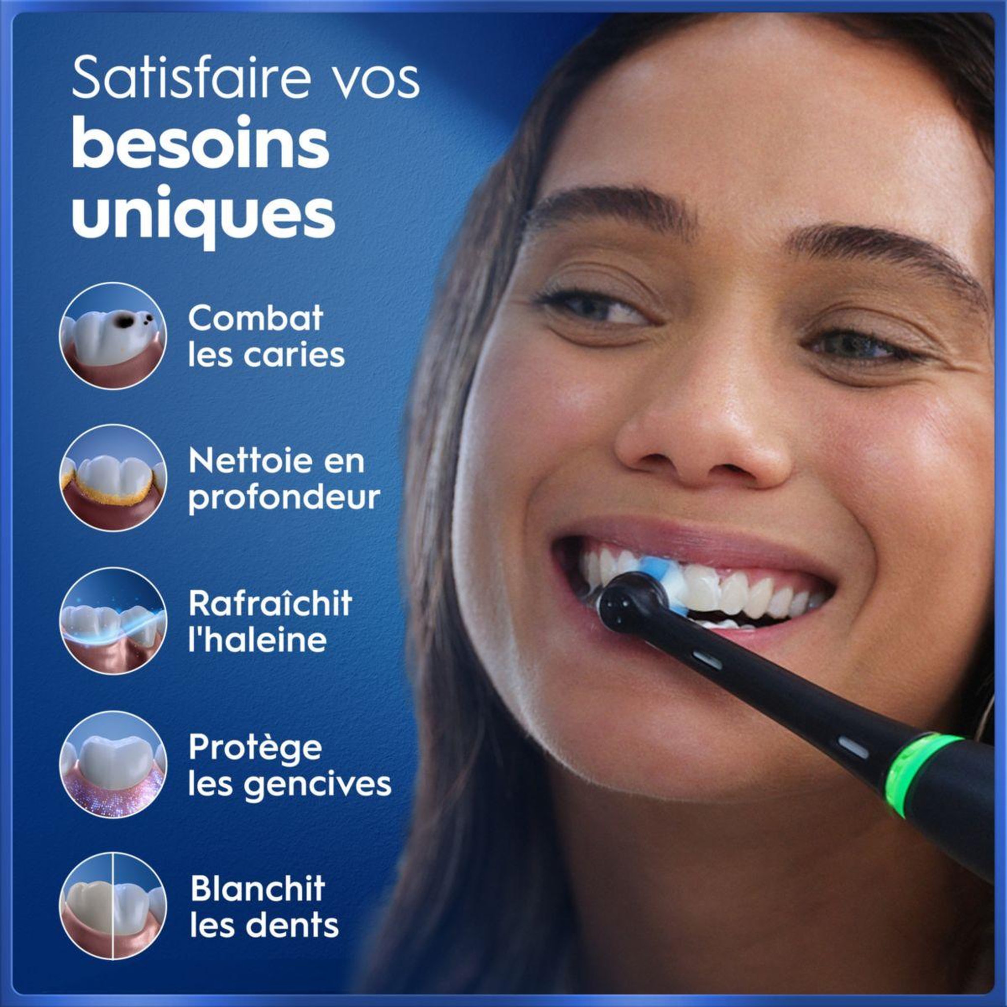 Voir la diapositive 5 : ORAL B Brosse à dents électrique io5 duo matt black/quite white
