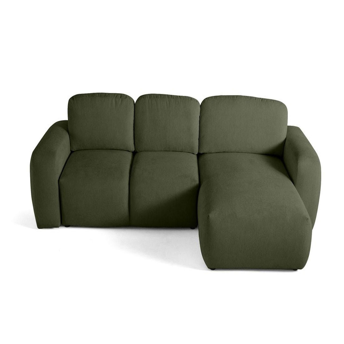 LISA DESIGN Sorrente - canapé d'angle réversible - convertible avec coffre - 4 places - en tissu texturé