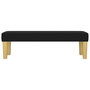 Voir la diapositive 3 : VIDAXL Banc Noir 100x30x30 cm Tissu