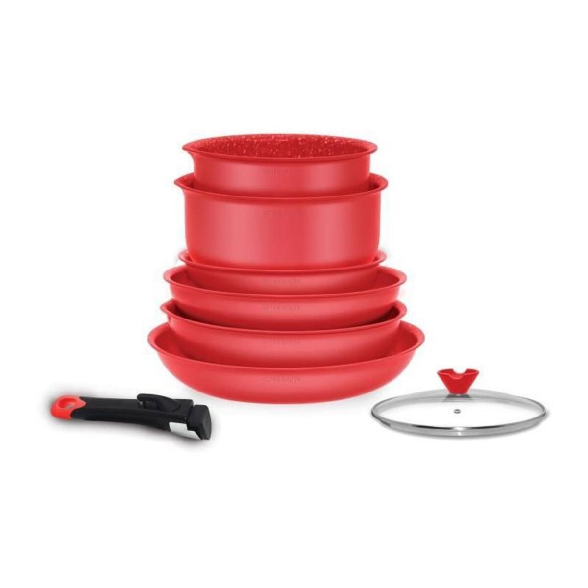 Arthur Martin Batterie de cuisine - ARTHUR MARTIN - AMR88 - Batterie de cuisine 8 pieces - Tous feux dont induction