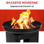 Voir la diapositive 4 : Alpina Brasero Barbecue Exterieur 61x90cm - Plancha Grill Teppanyaki - Charbon de Bois Jardin et Terrasse - Cuisine Extérieure ALPINA