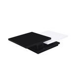 Habitat et Jardin Table basse  Zen  - 141,5 x 75 x 30 cm - Noir/Blanc