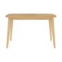 Voir la diapositive 6 : Rendez vous déco Table rectangulaire 4 personnes en bois clair 120 cm - Oman