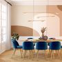 Voir la diapositive 5 : Rendez vous déco Lot de 2 chaises en velours bleu foncé et pieds en métal - Cozy