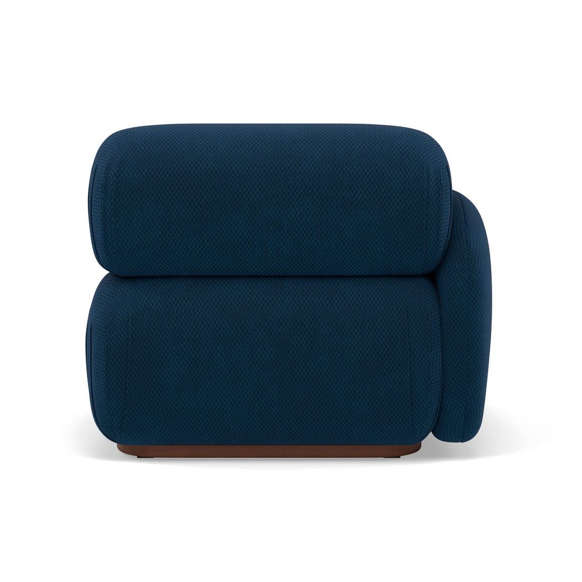 LISA DESIGN Penelope - module d'assise gauche en velours texturé