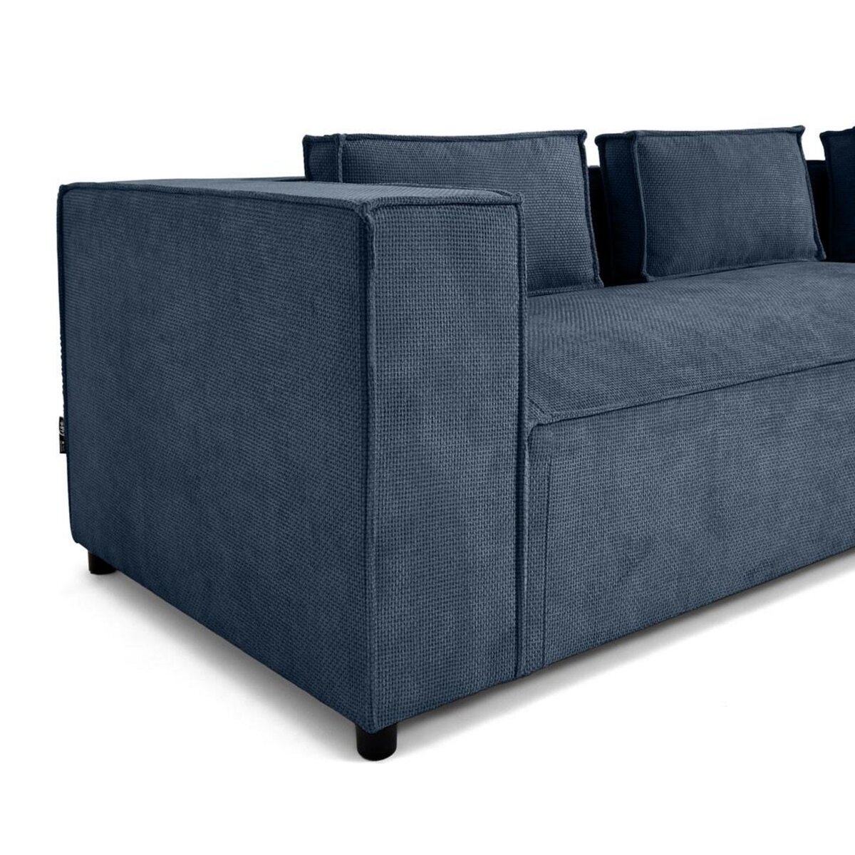 LISA DESIGN Stella - canapé d'angle droit - 4 places - en tissu texturé