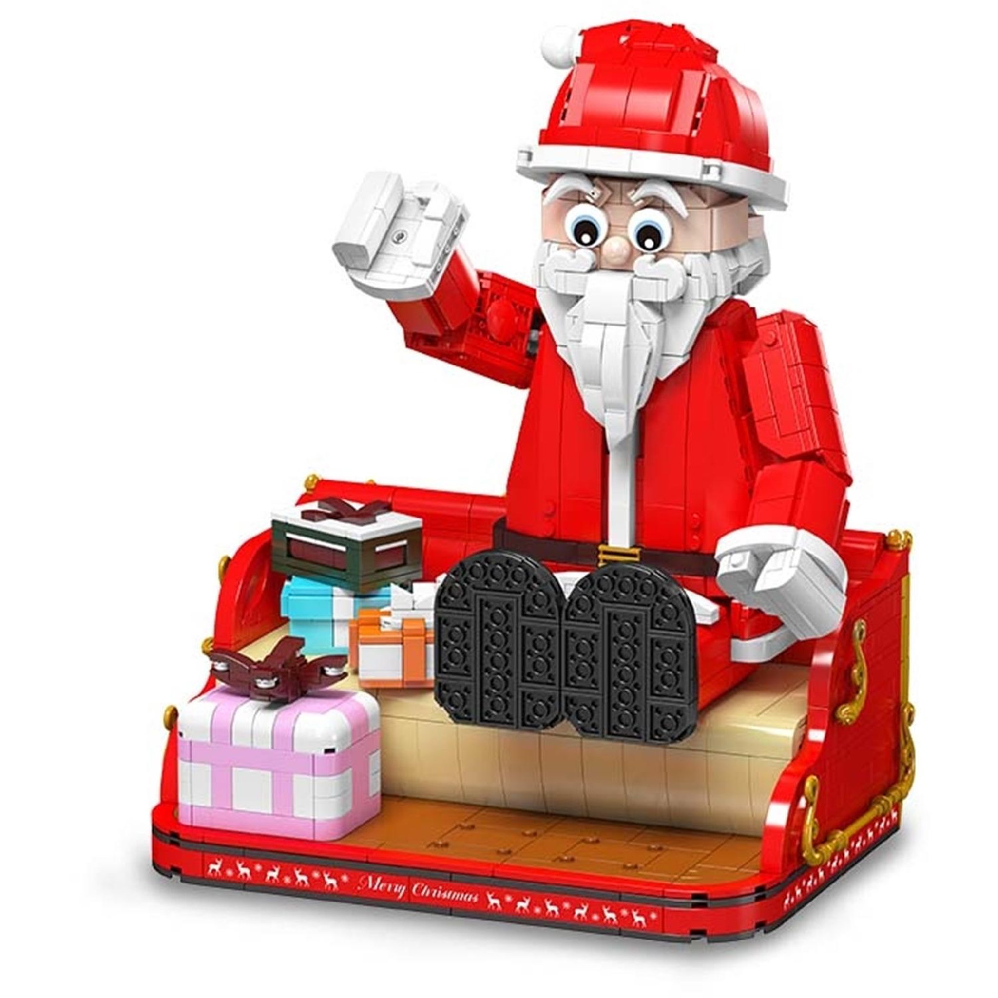 Voir la diapositive 2 : MOULD KING Le père Noël avec cadeaux