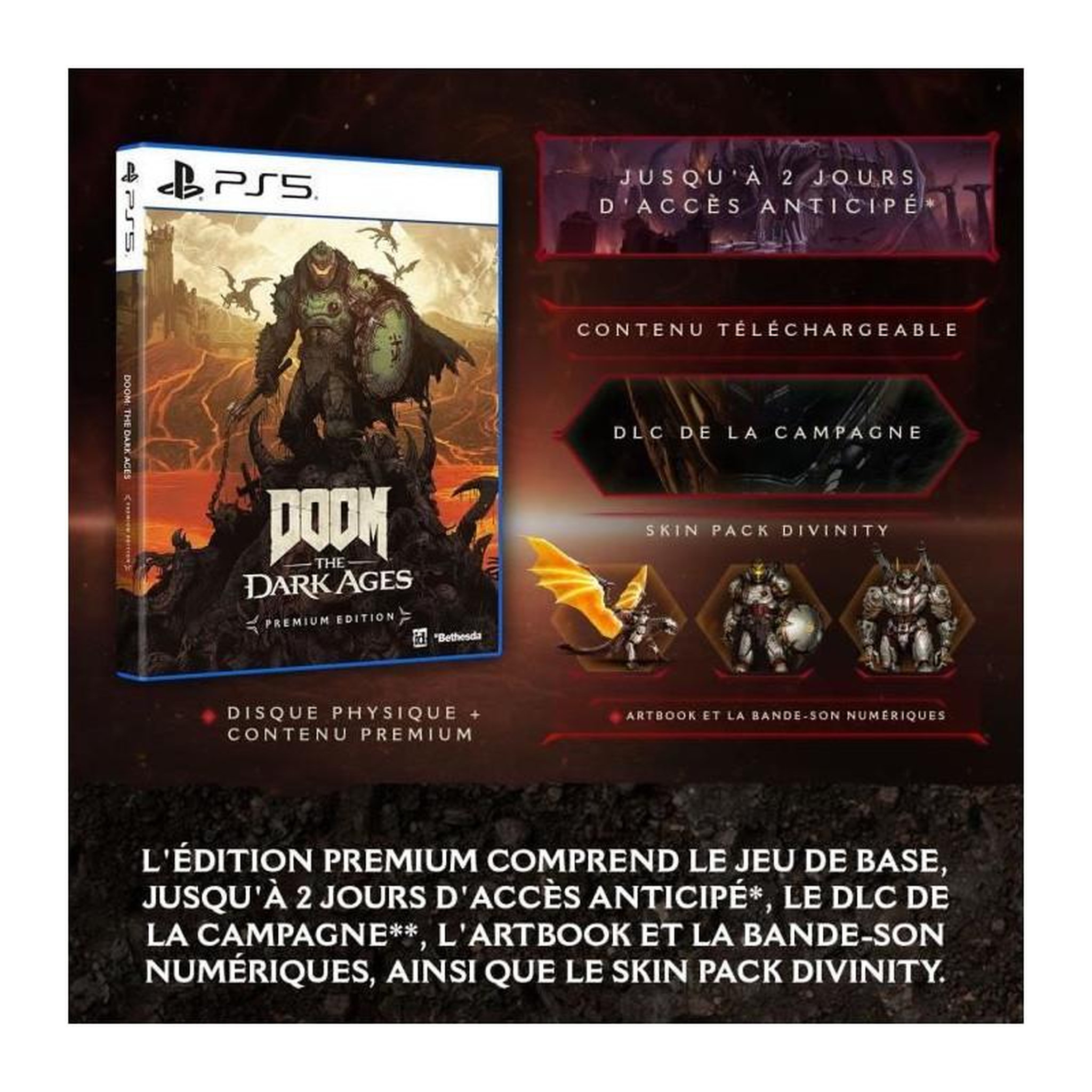 Voir la diapositive 2 : BETHESDA Doom: The Dark Ages PE - PS5