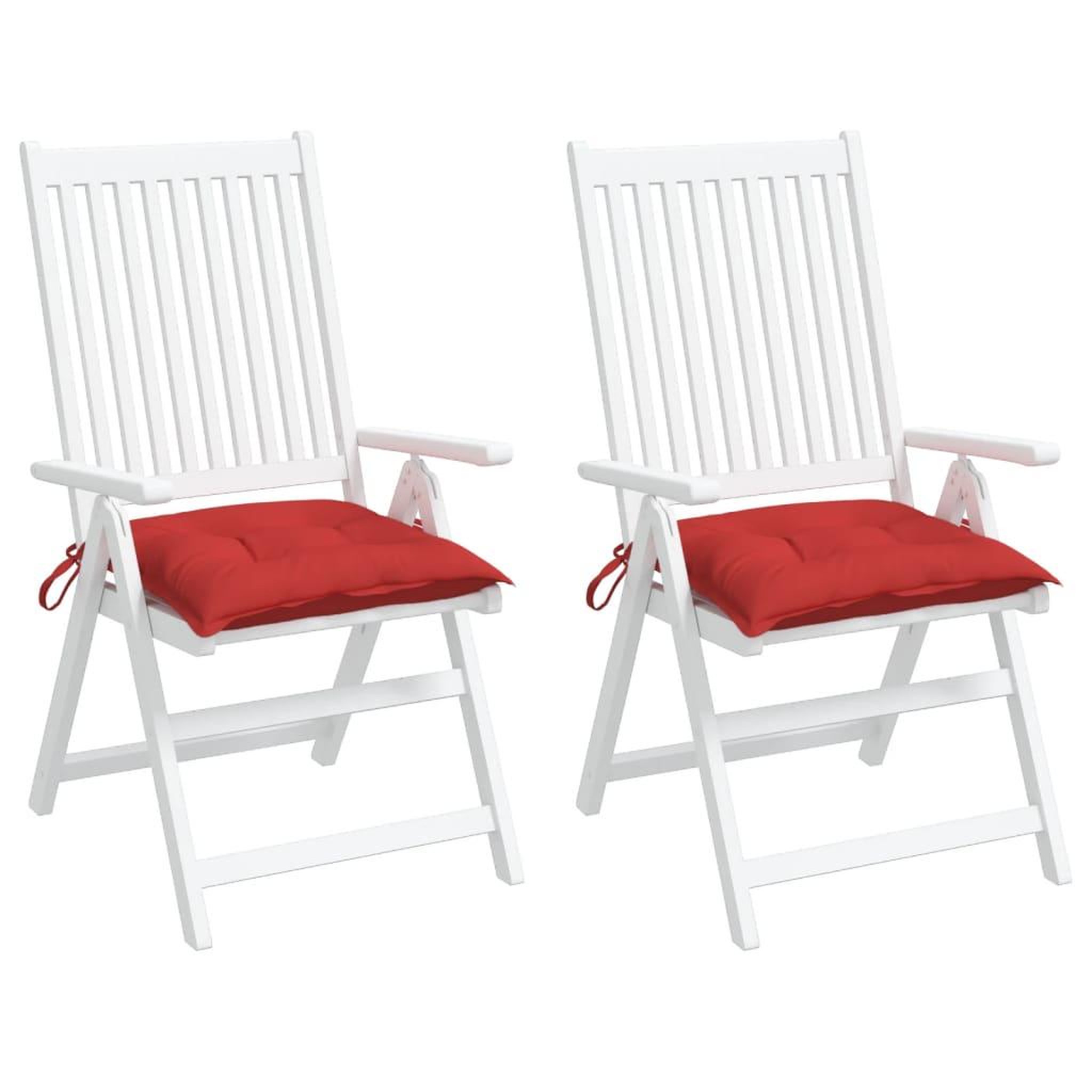 Voir la diapositive 4 : VIDAXL Coussins de palette lot de 2 rouge 50x50x7 cm tissu oxford