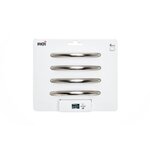 CENTRALE BRICO Lot de 4 poignées de meuble entraxe 96 mm zamak brossé