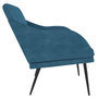 Voir la diapositive 4 : VIDAXL Banc Bleu 110x76x80 cm Velours