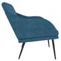 Voir la diapositive 4 : VIDAXL Banc Bleu 110x76x80 cm Velours