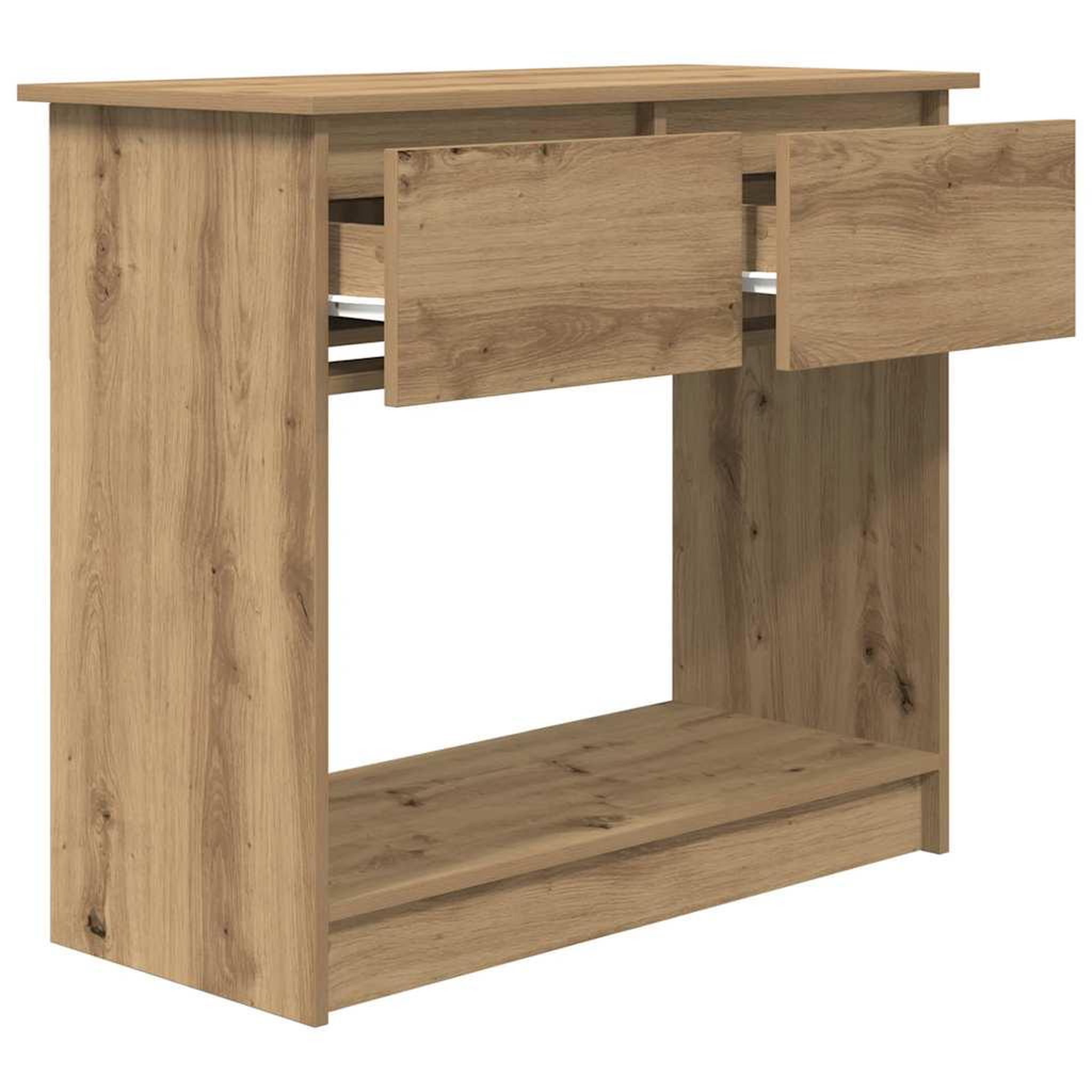 Voir la diapositive 5 : VIDAXL Table console avec tiroirs chene artisanal 85,5x38,5x74,5 cm