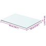 Voir la diapositive 5 : VIDAXL Panneaux d'etagere 2 pcs Verre Transparent 50 x 30 cm