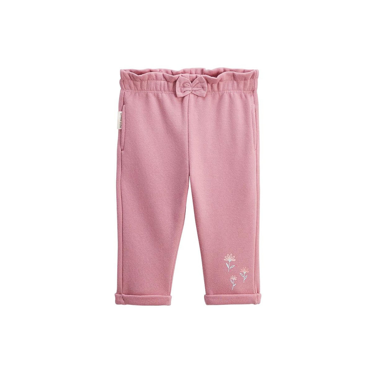 Petit Béguin Lot de 2 pantalons bébé en molleton Dina