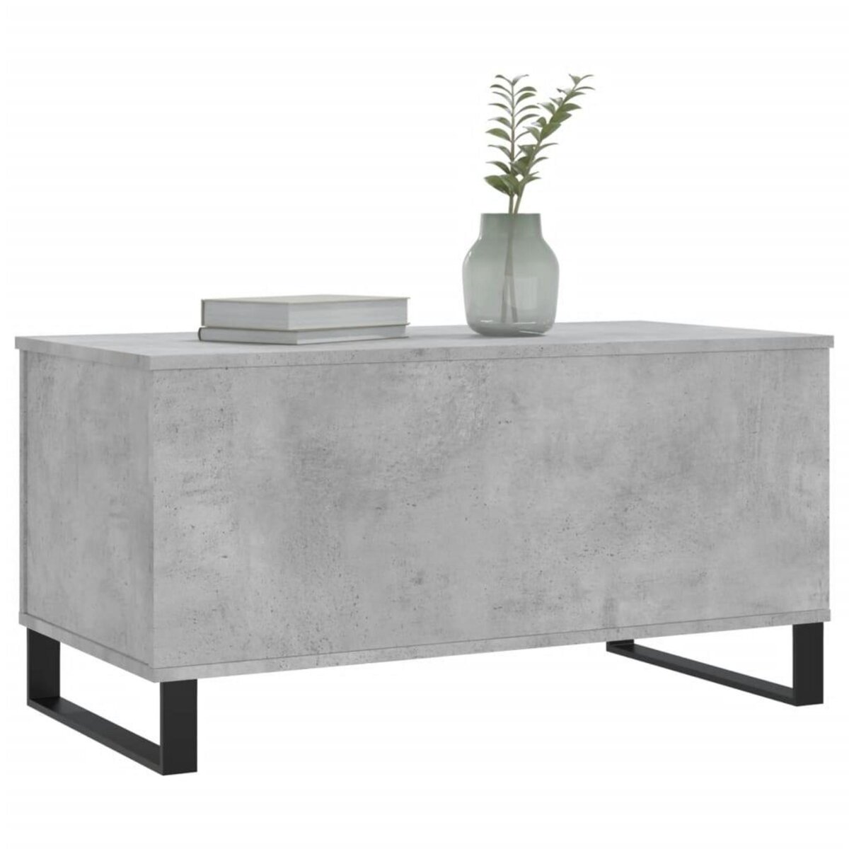 VIDAXL Table basse Gris beton 90x44,5x45 cm Bois d'ingenierie