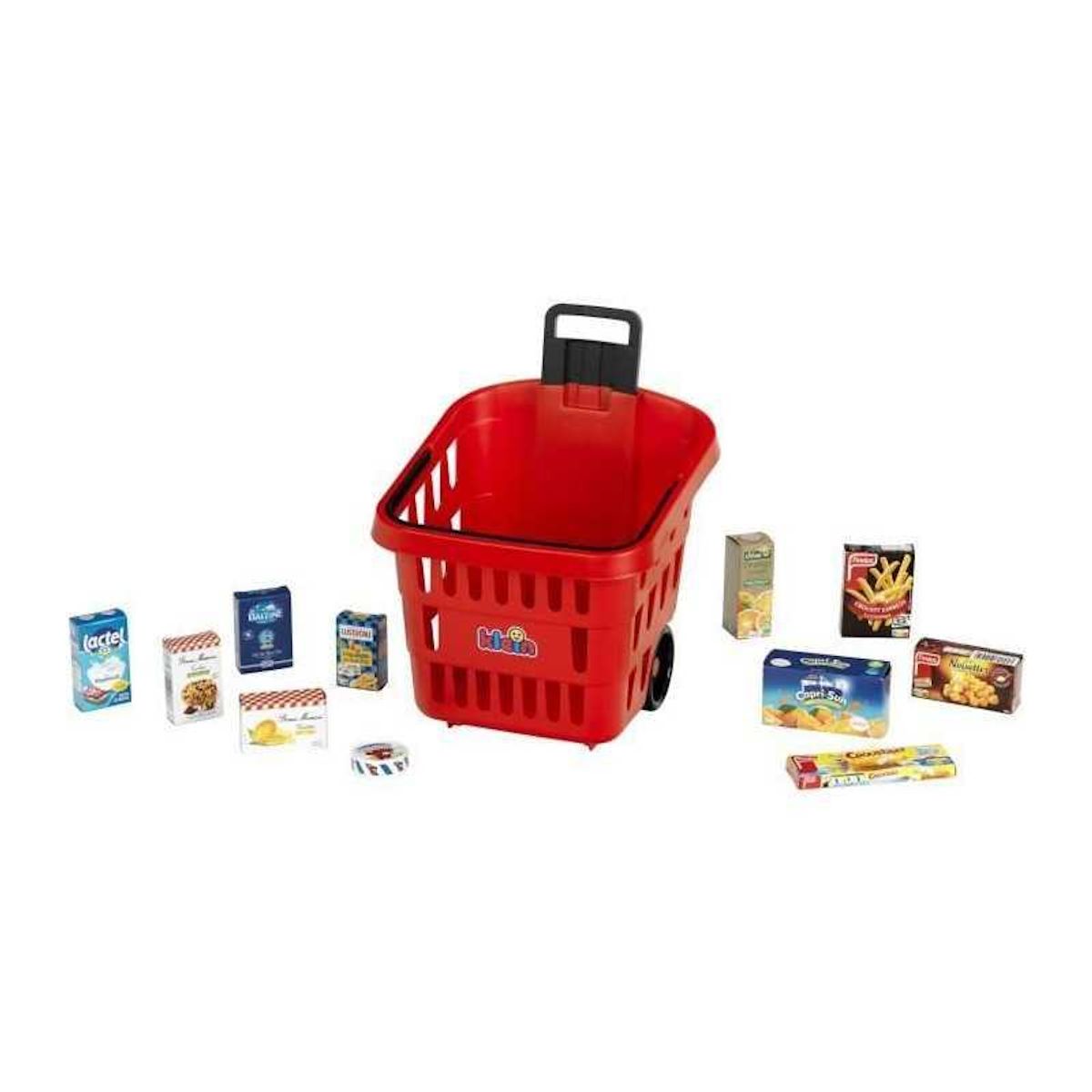 Klein Panier de courses a roulettes garni My Market - KLEIN - 7256 - Des 2 ans