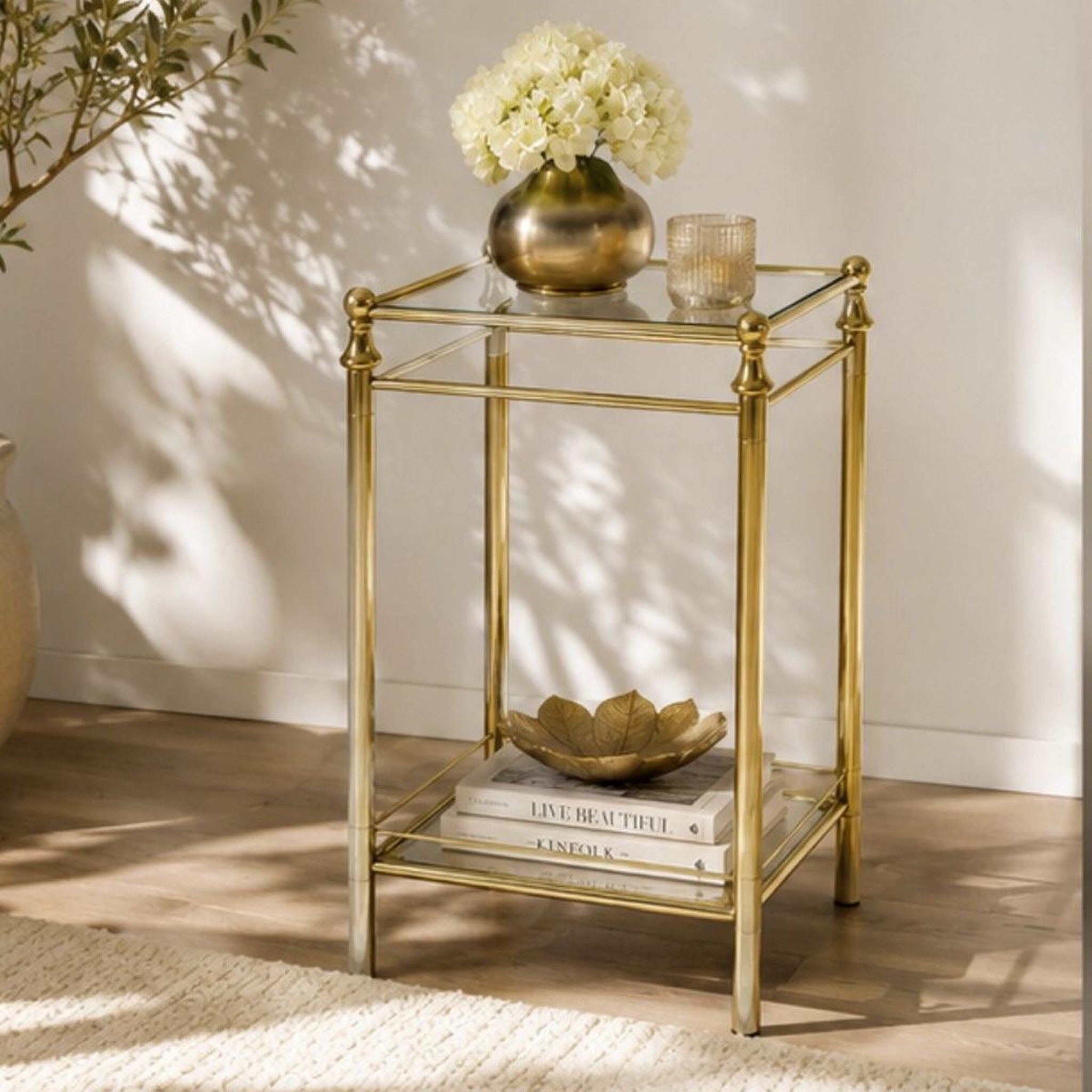 Voir la diapositive 2 : Paris Prix Console design  laitonné  73cm or