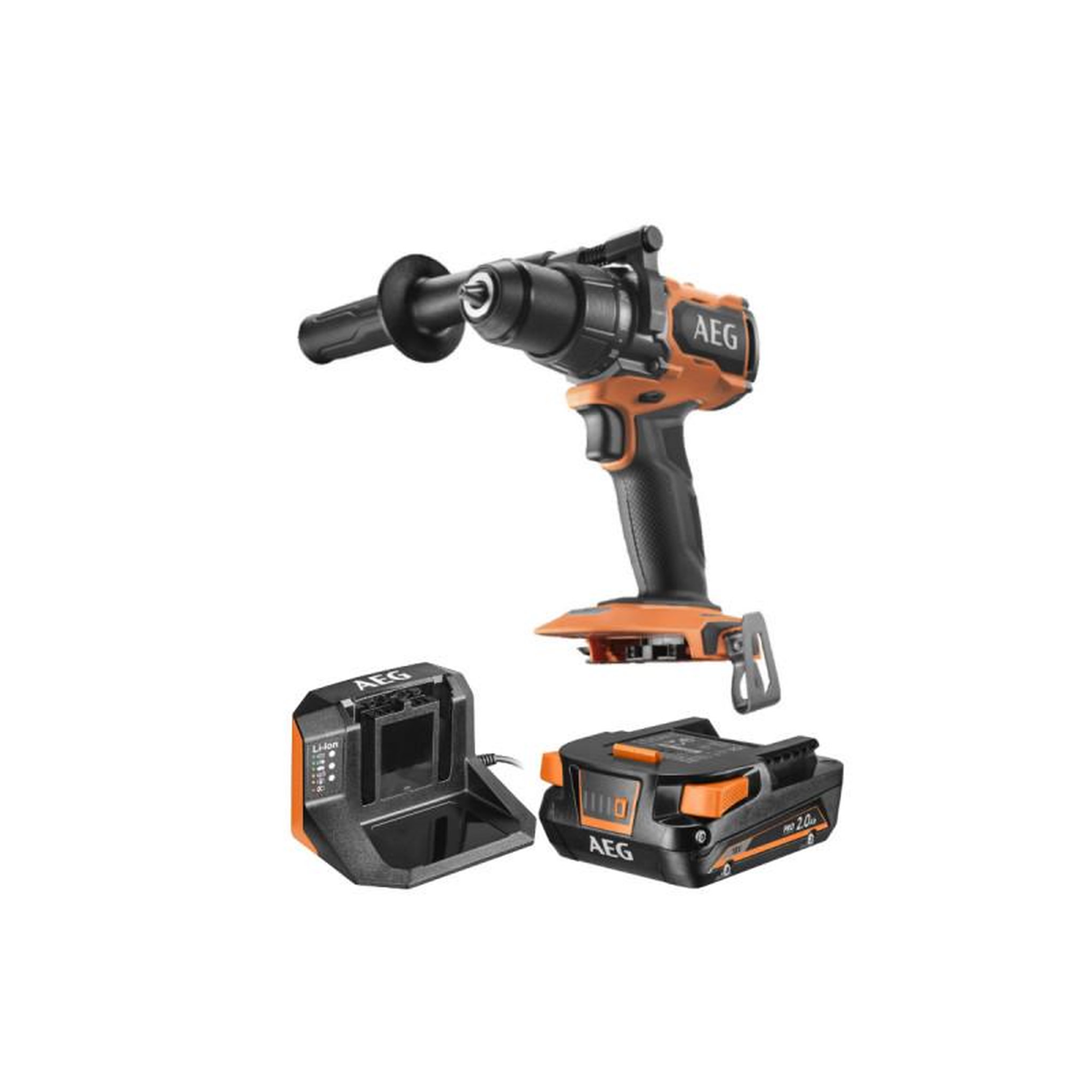Voir la diapositive 1 : AEG Pack AEG Perceuse à percussion - BSB18SBL-0 - 18V Brushless - 1 batterie 2.0Ah - 1 chargeur - SETL1