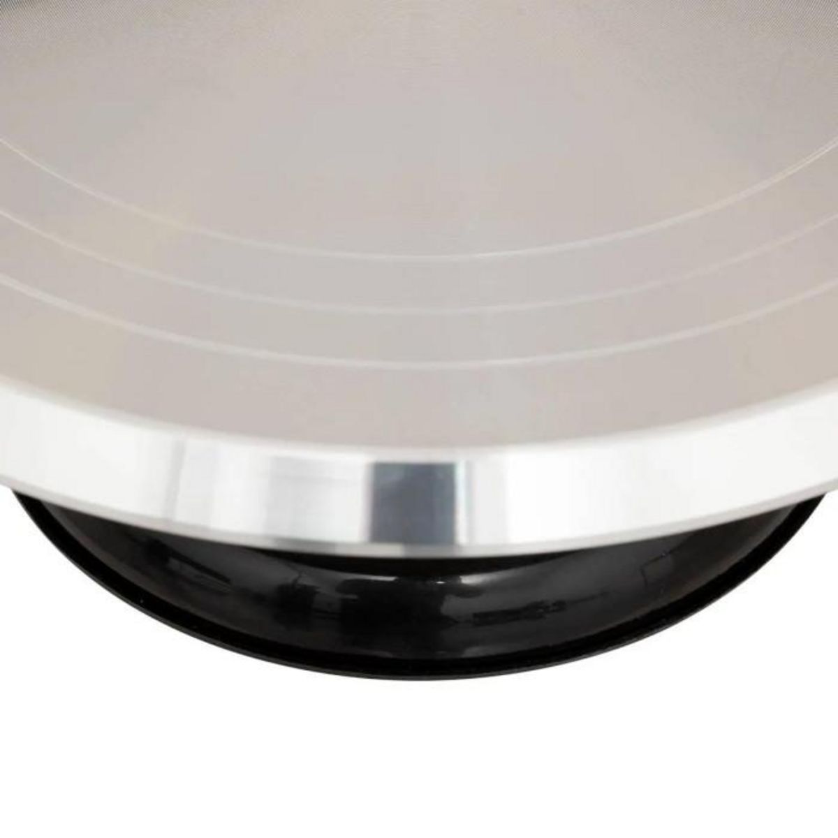 FIVE Plateau Tournant Pour Gâteau  Rebord  31cm Argent